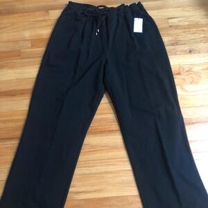 Croft&Barrow Black Cotton Drawstring Pants